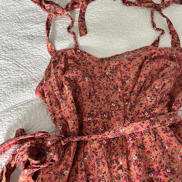 Jcrew Tie Shoulder Button Front Dress - Picture 2 of 6